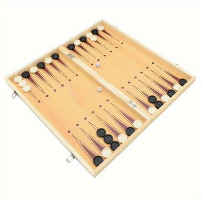 Jeu 3-en-1 – Échecs, Backgammon et Gobang