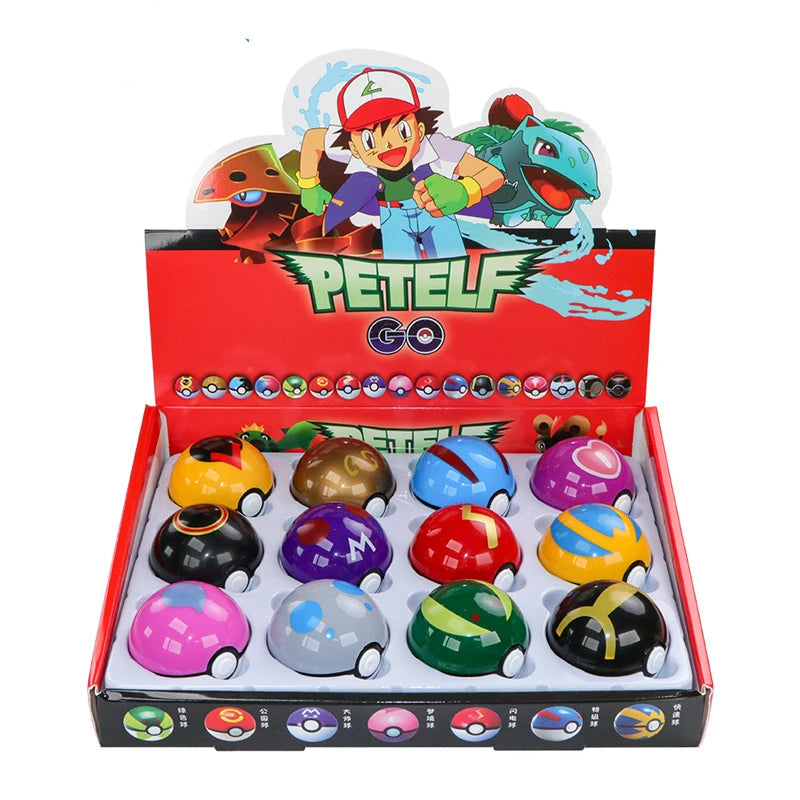 Figurines Pokémon – Set de 12 Poke Ball