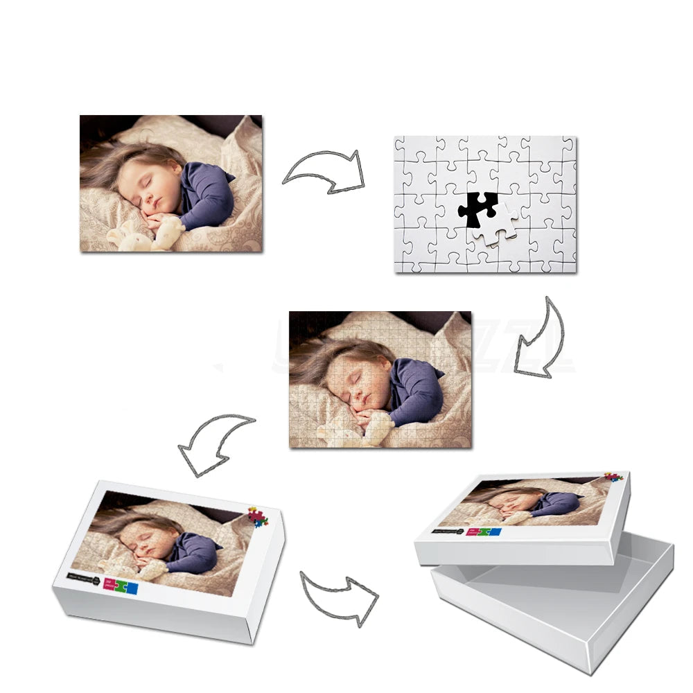 Puzzle personnalisable en bois