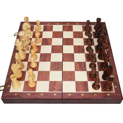Jeu d'Échecs en Bois Classique