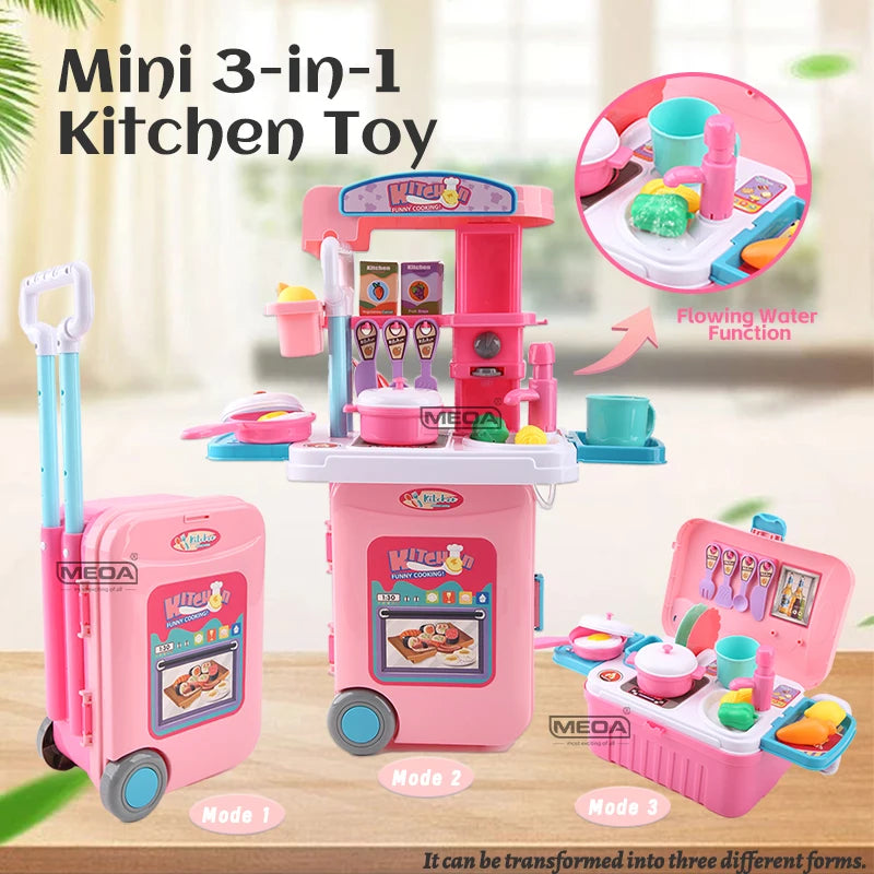 Mini set de cuisine 3-en-1 pour enfants