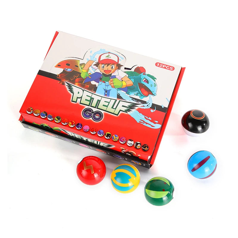 Figurines Pokémon – Set de 12 Poke Ball